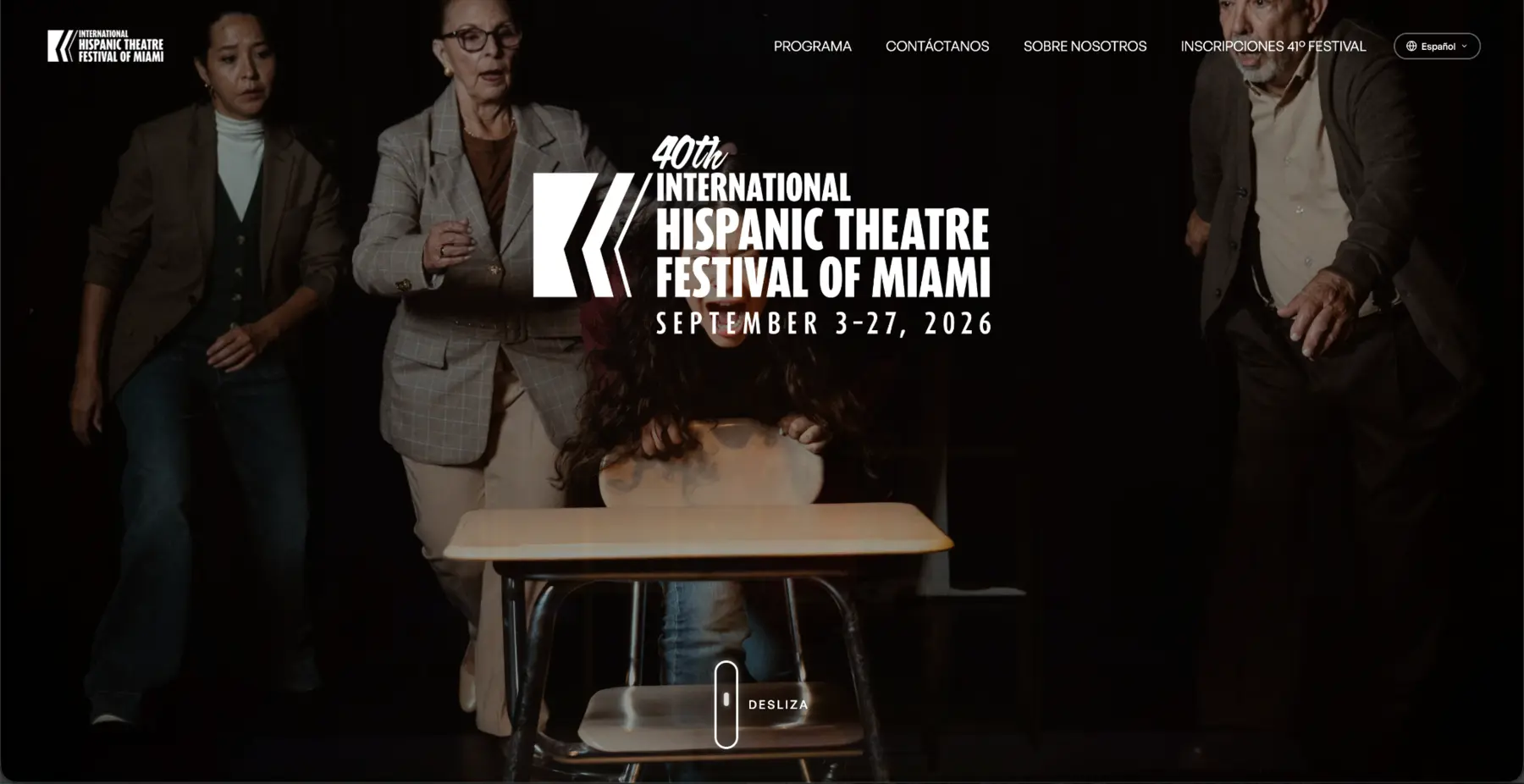 Vista previa del sitio del IHTF Miami